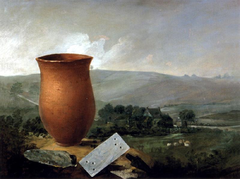 Thomas Guest Grave Group from a Bell Barrow at Winterslow oil painting image